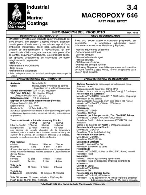 sherwin williams macropoxy 646 datasheet pdf.